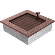 Kratki ventilatierooster in koper, decoratief wandrooster voor warme lucht
