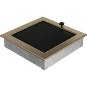 Kratki ventilatierooster in verzinkt goud, decoratief wandrooster voor warme lucht