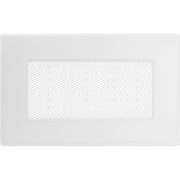 Kratki ventilatierooster in wit, decoratief wandrooster voor warme lucht