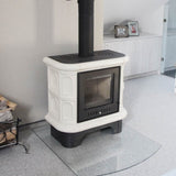 Kratki WK440 KAFEL Inbouwhaard Hout – 5,5 kW met crème tegels