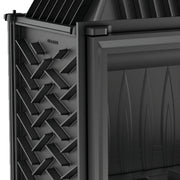 Kratki ZUZIA 15 kW hoekhaard rechts ingebouwd in een woonkamer