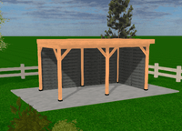 Met linker zijwand + achterwand