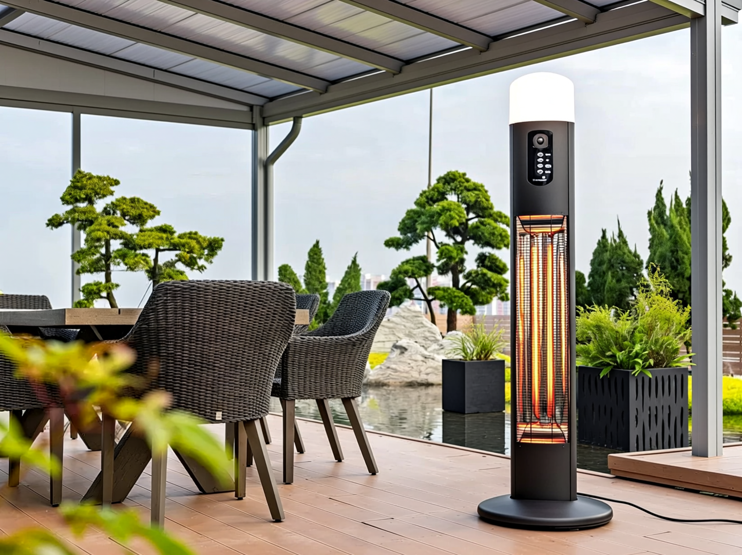 Infrarood Terrasverwarmer – Vrijstaande Diana Terrasverwarmer voor Buiten | Infralia