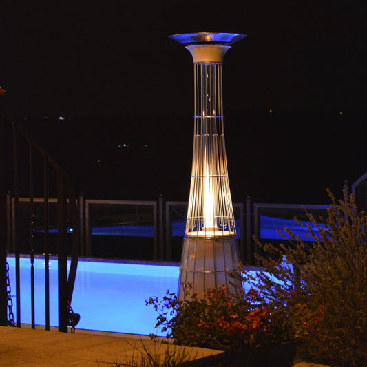 Luxe Italkero DolceVita Lightfire terrasverwarmer met roestvrijstalen design