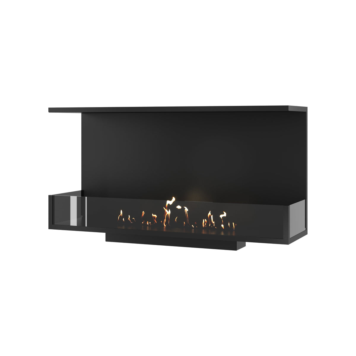 Wild Flame Made driezijdige bio-ethanol inbouwhaard 100 cm – productfoto