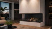 Wild Flame Made driezijdige bio-ethanol inbouwhaard 120 cm – sfeerfoto