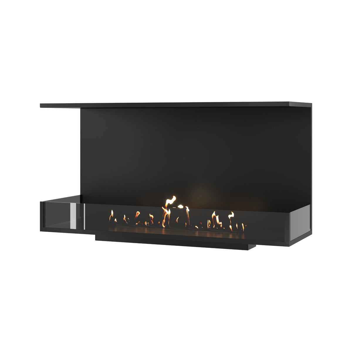Wild Flame Made driezijdige bio-ethanol inbouwhaard 120 cm – productfoto