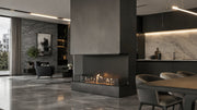 Wild Flame Made driezijdige bio-ethanol inbouwhaard 140 cm – detailfoto