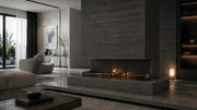 Wild Flame Made driezijdige bio-ethanol inbouwhaard 160 cm – sfeerfoto