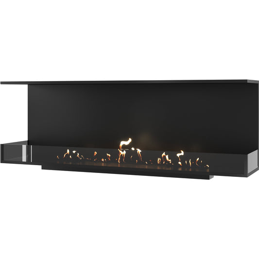 Wild Flame Made driezijdige bio-ethanol inbouwhaard 200 cm – productfoto