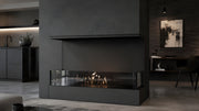 Wild Flame Made driezijdige bio-ethanol inbouwhaard 70 cm – sfeerfoto