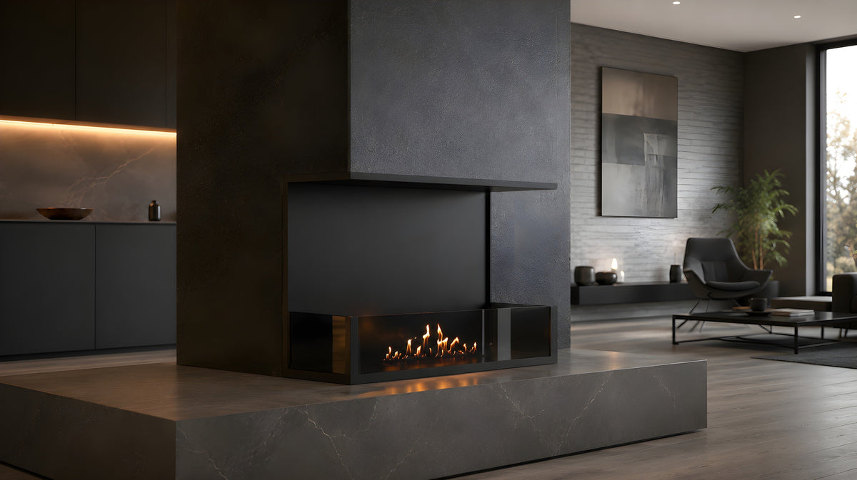 Wild Flame Made driezijdige bio-ethanol inbouwhaard 70 cm – detailfoto