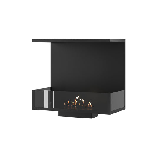 Wild Flame Made driezijdige bio-ethanol inbouwhaard 70 cm – productfoto