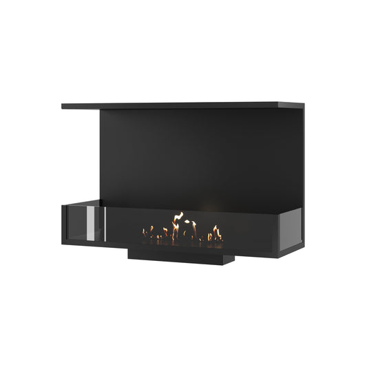 Wild Flame Made driezijdige bio-ethanol inbouwhaard 80 cm – productfoto