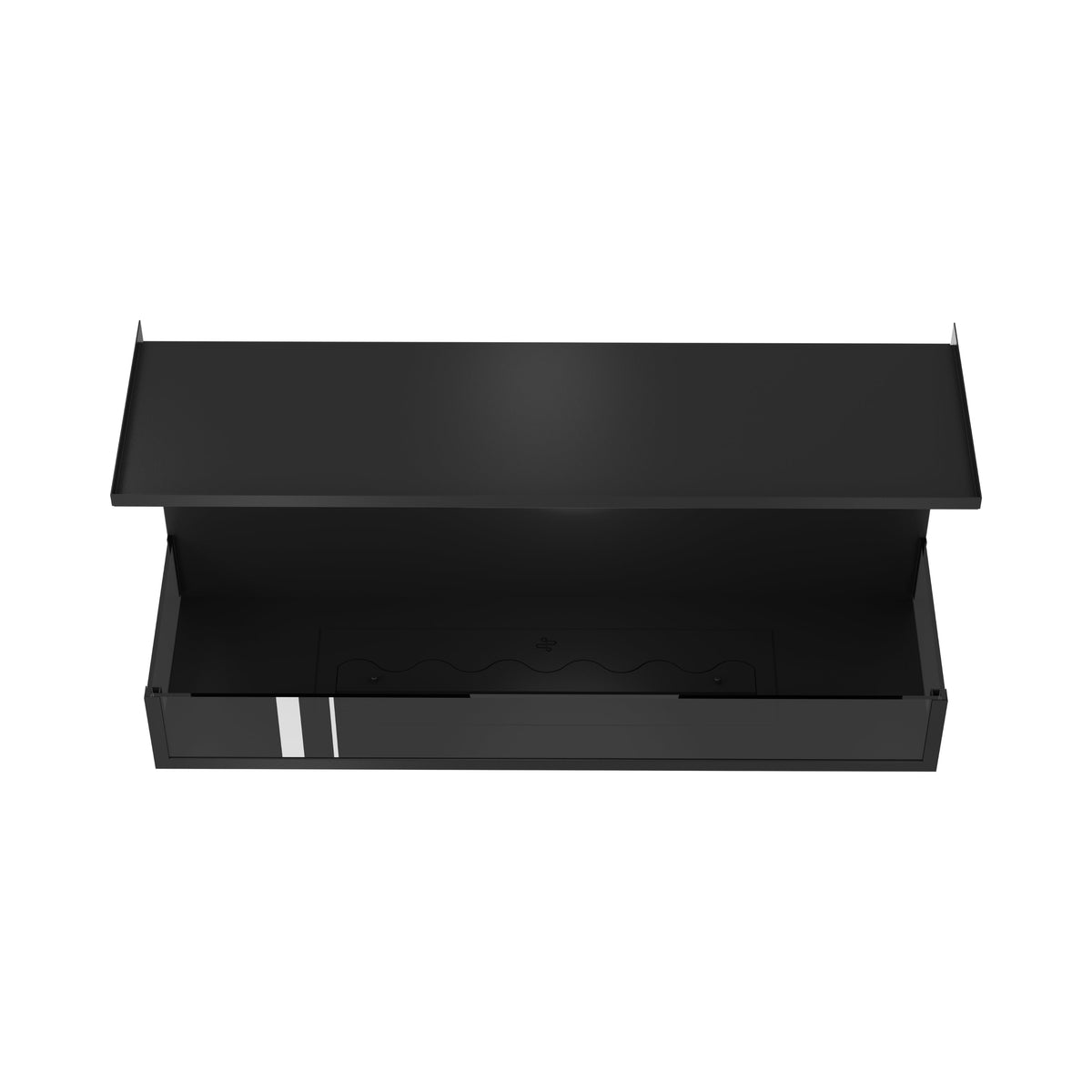 Wild Flame Made driezijdige bio-ethanol inbouwhaard 90 cm – sfeerfoto