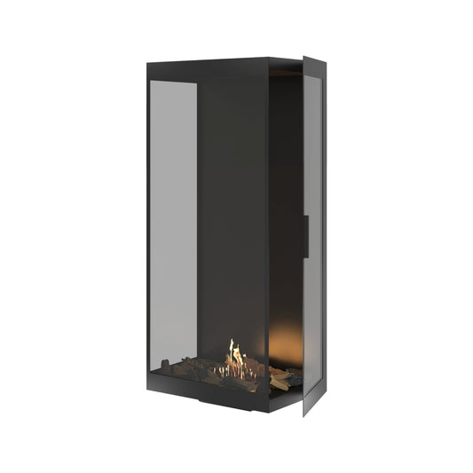 Wild Flame Made verticale driezijdige bio-ethanol roomdivider met volle glas 60 x 120 cm – productfoto