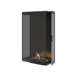 Made verticale driezijdige bio-ethanol roomdivider met volle glas – 80 x 100 cm | Wild Flame