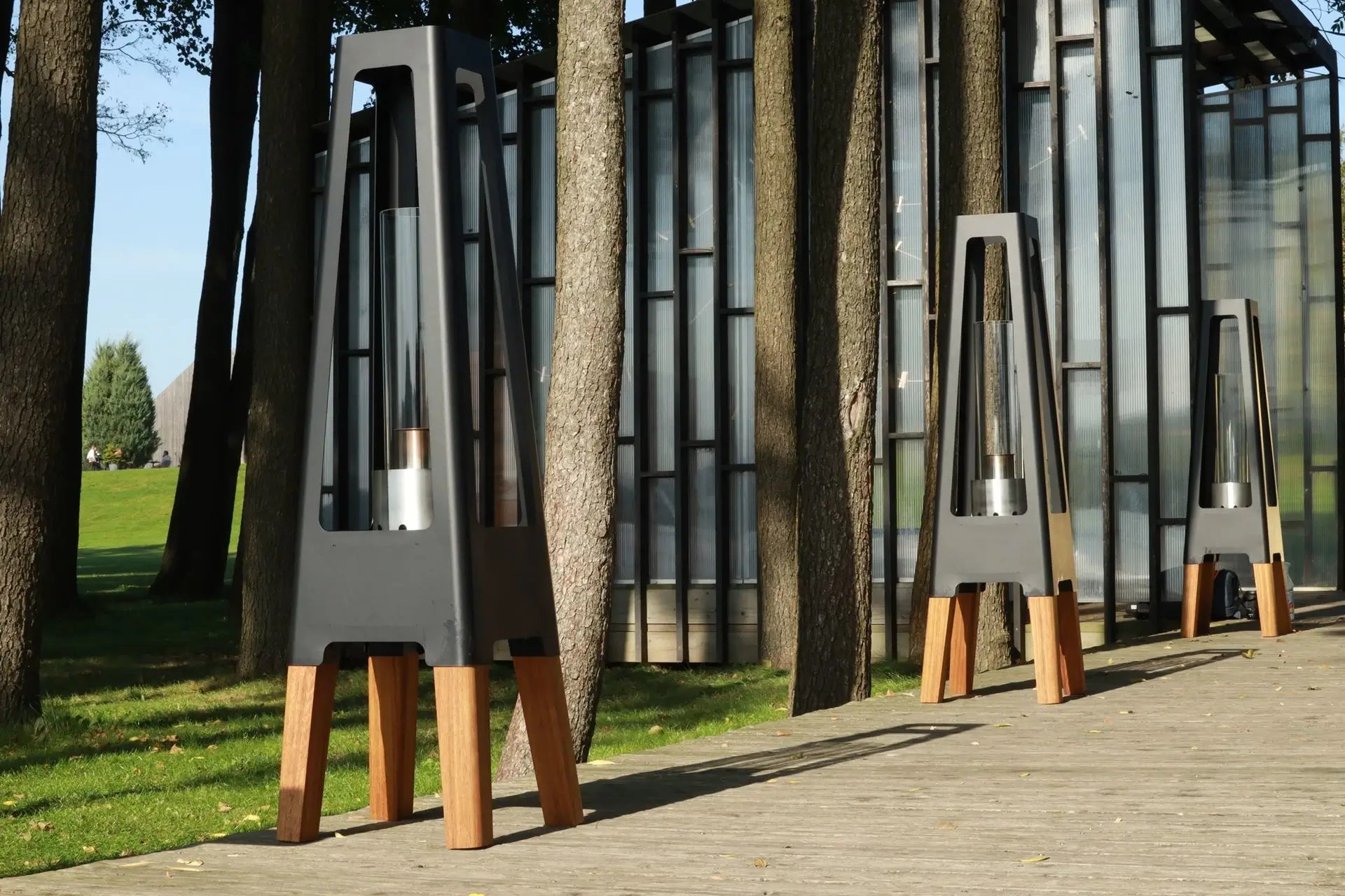 MASURIA NEXO Lamp – Design Buitenlamp op Houtbasis - Chique Buiten Leven - Masuria - Buitenlamp