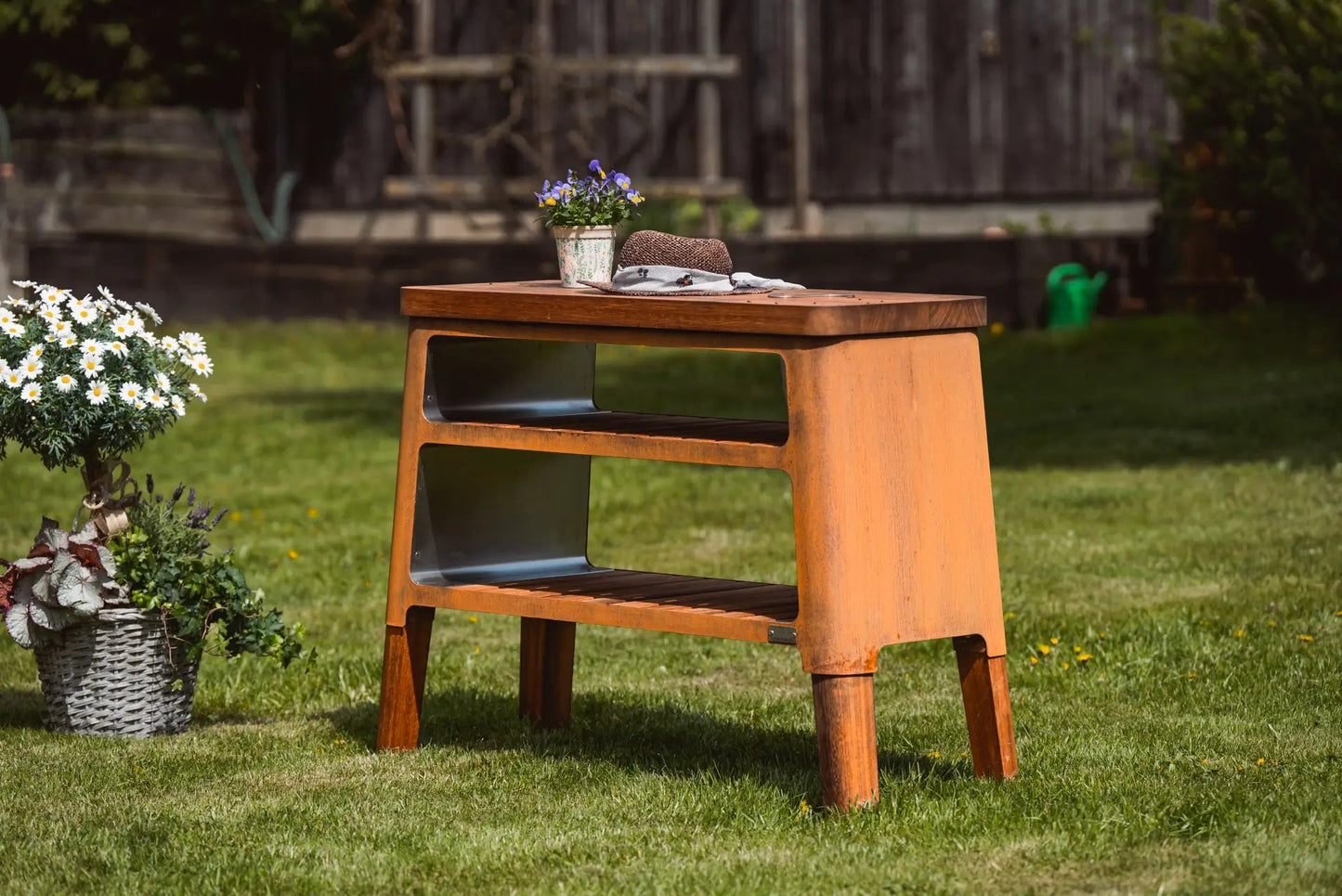 MASURIA NEXO Sideboard – Houten Buitenrek voor Keuken of Terras - Chique Buiten Leven - Masuria - Wandrek