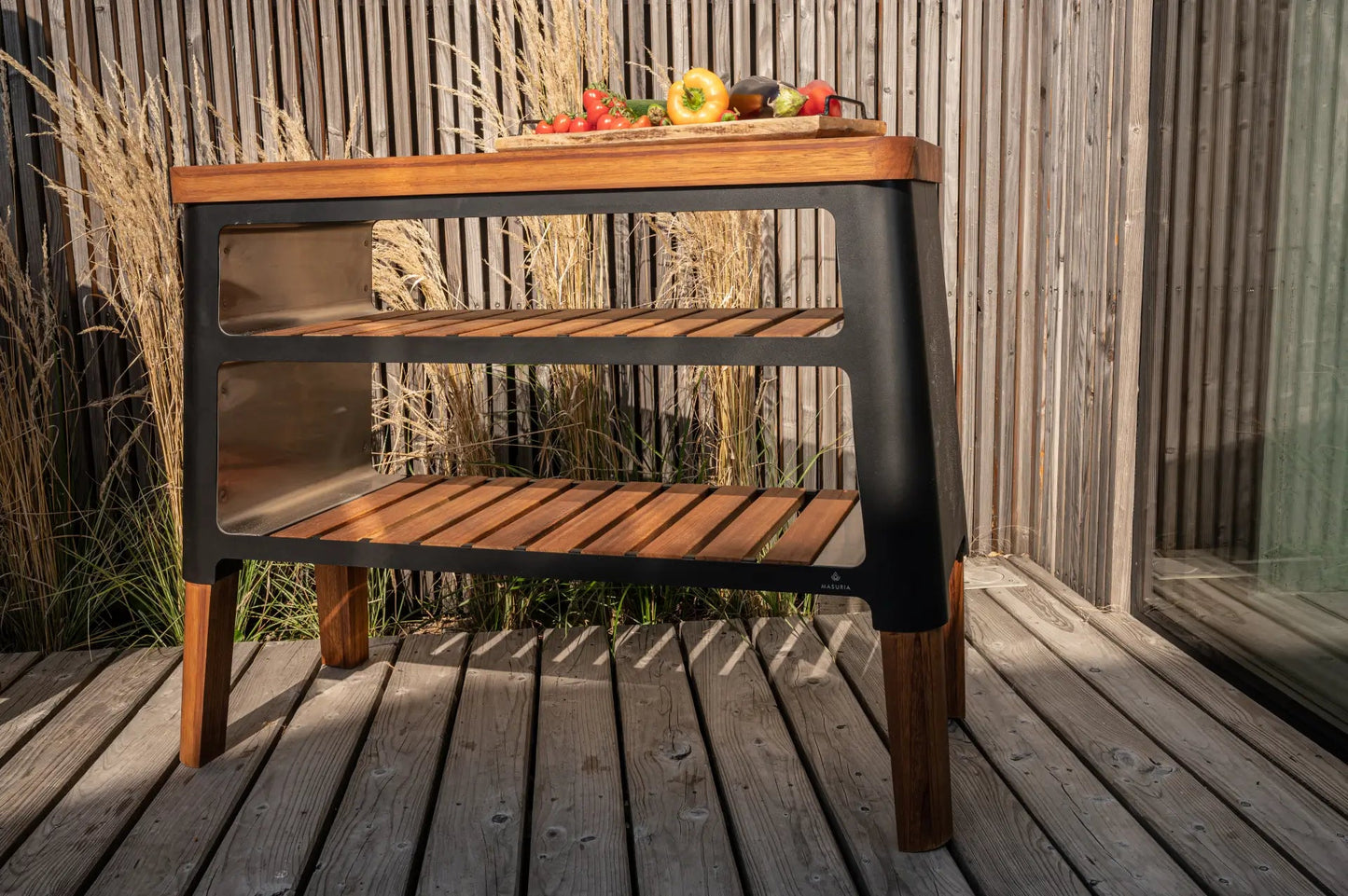 MASURIA NEXO Sideboard – Houten Buitenrek voor Keuken of Terras - Chique Buiten Leven - Masuria - Wandrek