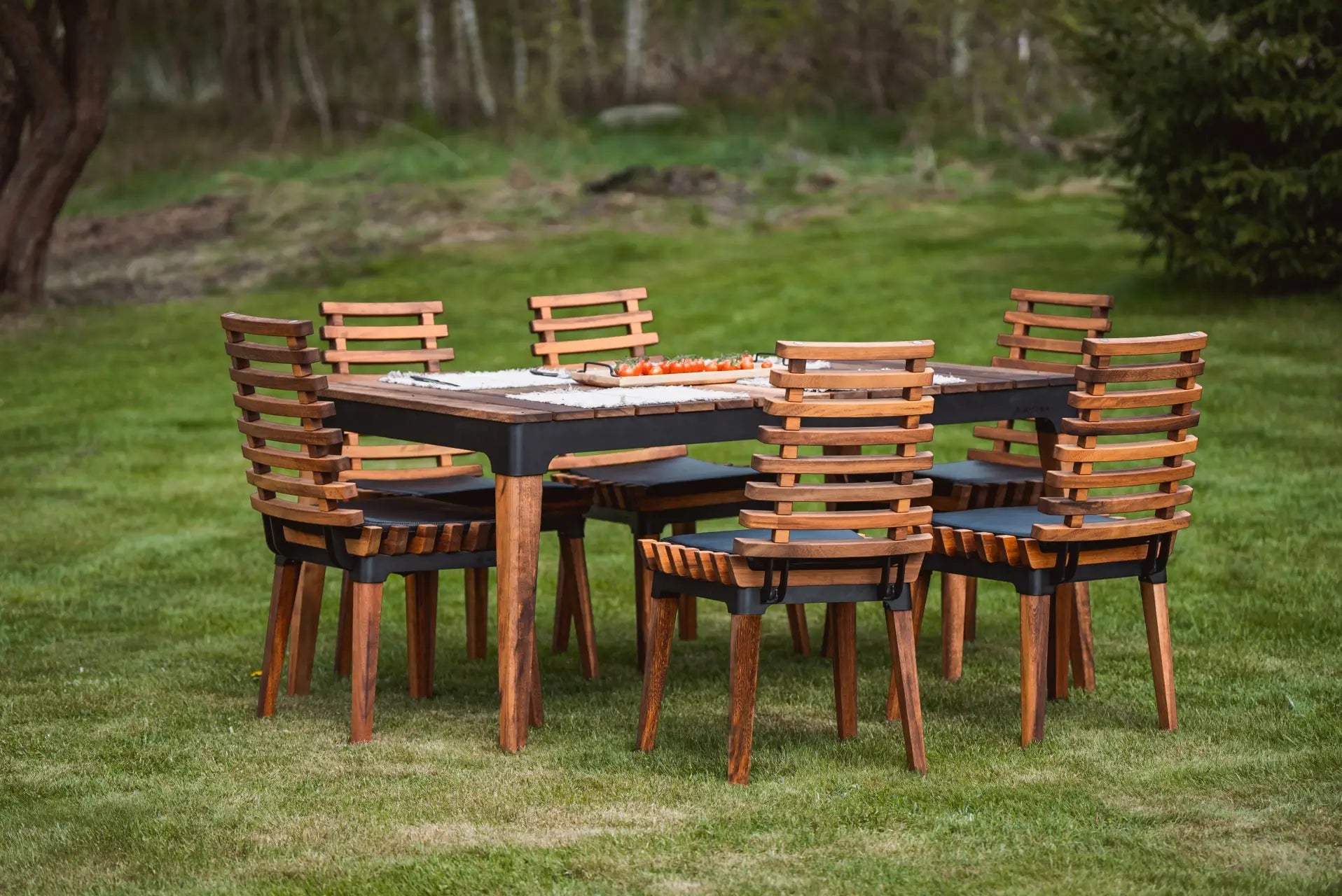 MASURIA NEXO Stoel – Comfortabele Tuinstoel van Hout - Chique Buiten Leven - Masuria - Tuinstoel