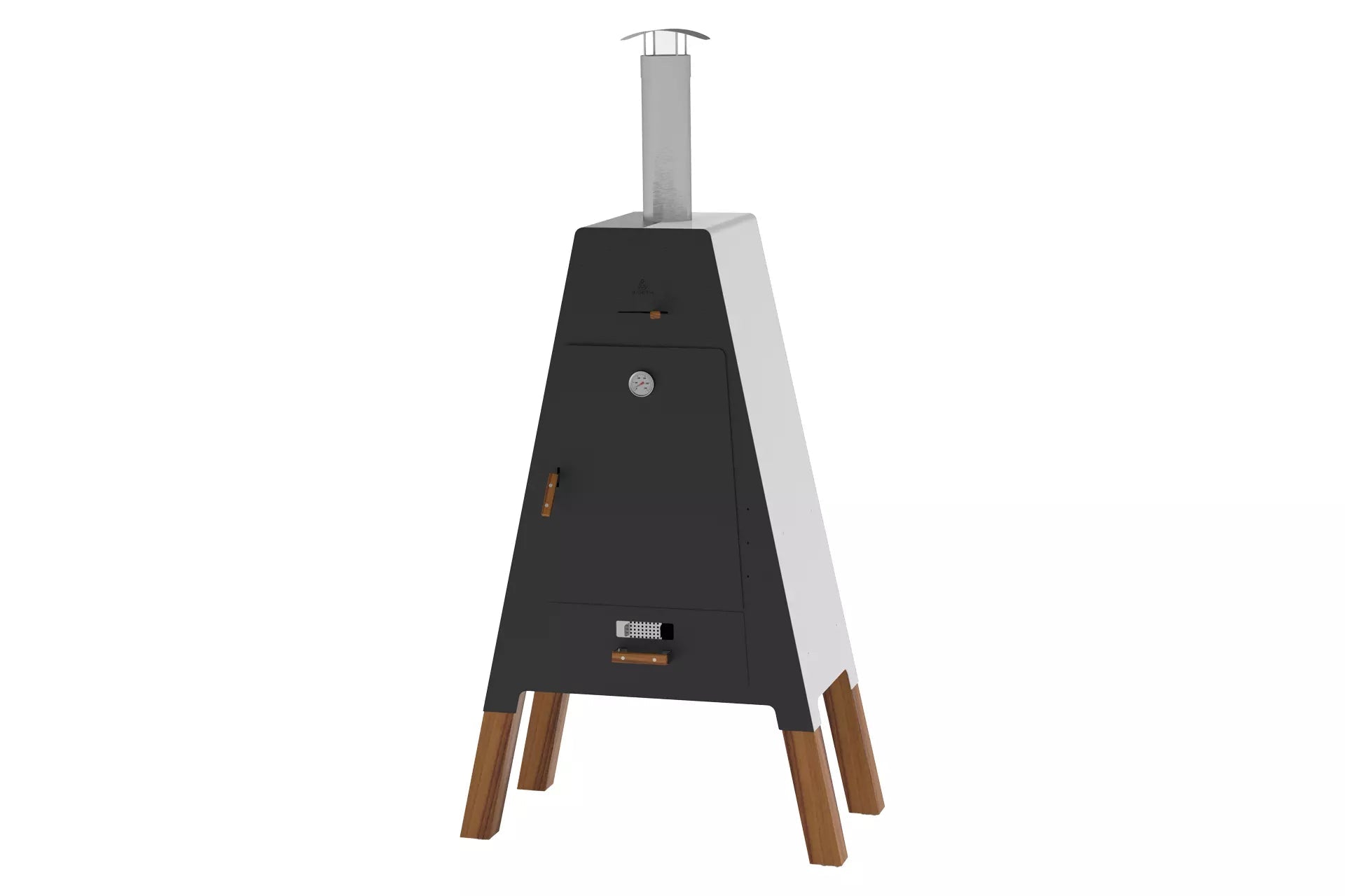 MASURIA Smoker – Luxe Rookoven voor Buiten met Thermometer en Luchtregeling - Chique Buiten Leven - Masuria - Rookoven voor buiten