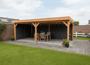 Douglas houten overkapping plat dak Sublime YARD Outdoor 700x350 – oerkapping | productfoto
