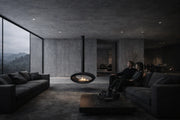 Ova Tube Black doorkijk plafondhaard 100 cm