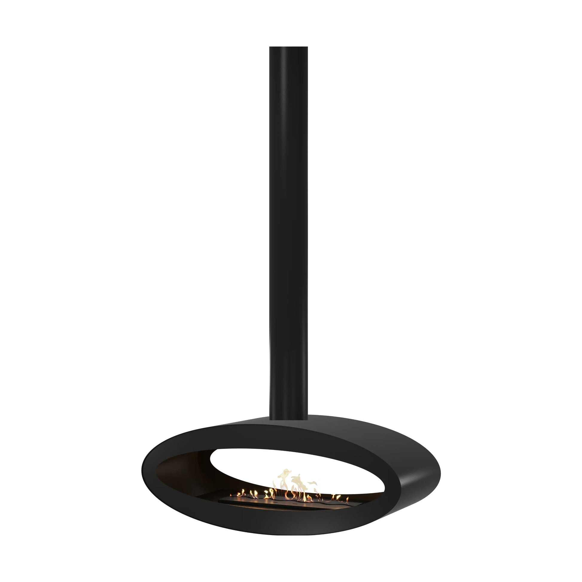 Ova Tube zwart doorkijk bio-ethanol plafondhaard 100 cm Wild Flame