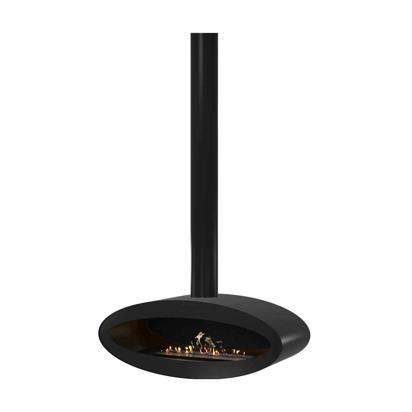 Ova Tube gesloten zwarte bio-ethanol plafondhaard 100 cm van Wild Flame