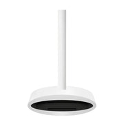 Gesloten witte plafondhaard Ova Tube 120 cm