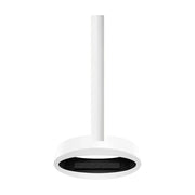 Ova Tube White See-Through Ceiling Fireplace 100 cm