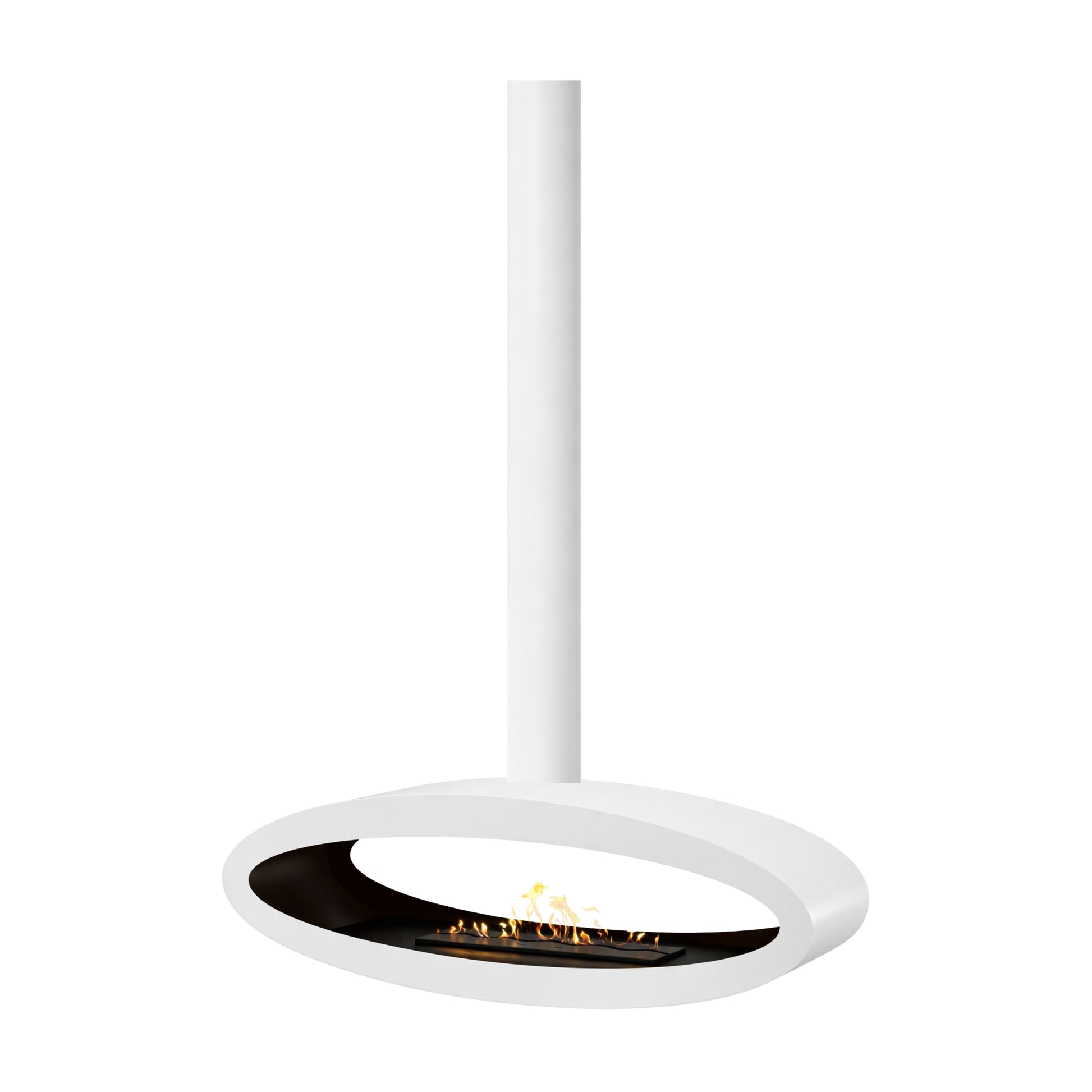Ova Tube wit bio-ethanol doorkijk plafondhaard 120 cm Wild Flame