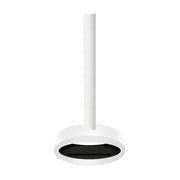 Ova Tube White See-Through Ceiling Fireplace 80 cm