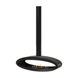 Ova Tube Zwart Doorkijk Bio-ethanol Plafondhaard 120 cm – Wild Flame