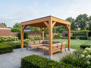 Overkapping van Douglashout YARD Outdoor Cubique - Bouwpakket – buitenverblijf 50068949795139 lifestyle | sfeerfoto