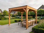 Overkapping van Douglashout YARD Outdoor Cubique - Bouwpakket – buitenverblijf 50068949827907 lifestyle | sfeerfoto