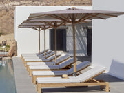 Jardinico Parasol MOOREA – Teak Middenmast met Weerbestendig Doek