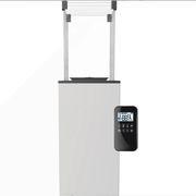 Gasheater voor Buiten – Patio Terrasverwarmer met Glaspaneel Wit 8,2 kW Automatisch - 74kg | Kratki