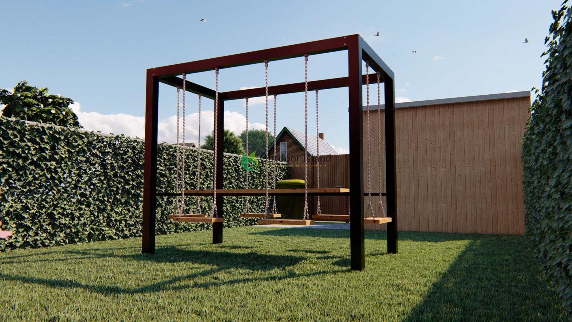 Outdoor Island | PicknickSet | Swing Tafel voor 6 Personen | Douglashout Outdoor Island