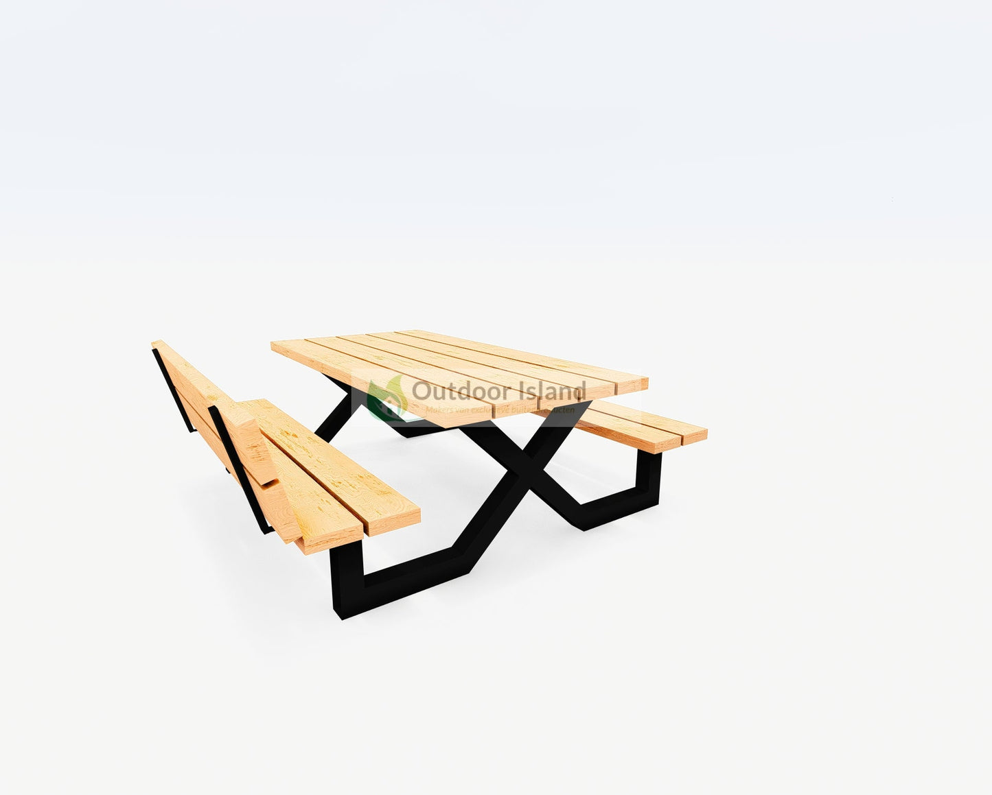 Picknicktafel | Outdoor Island | Buitentafel van Douglashout | Model X Outdoor Island