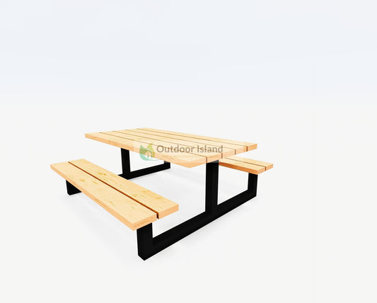 Picknicktafel | Outdoor Island | Buitentafel van Douglashout | Model F Outdoor Island