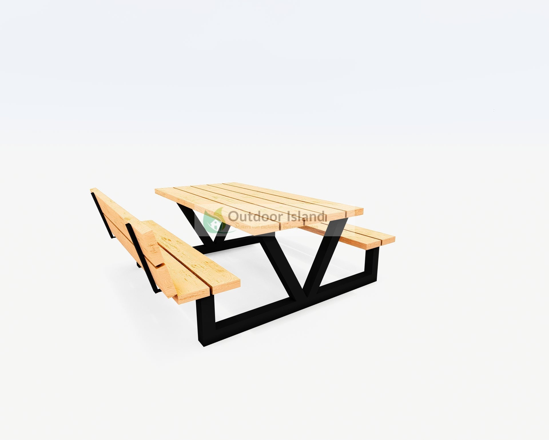 Picknicktafel | Outdoor Island | Buitentafel van Douglashout | Model V Outdoor Island
