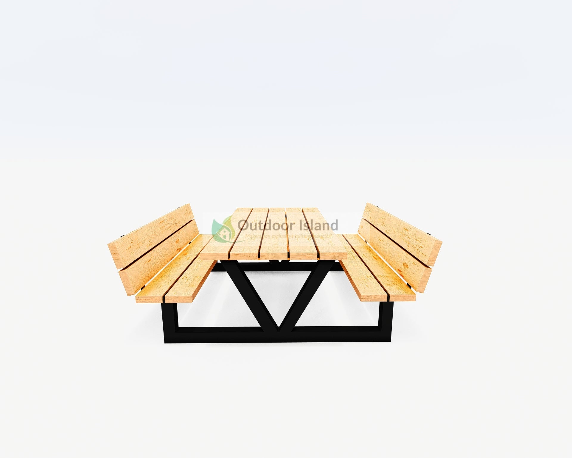 Picknicktafel | Outdoor Island | Buitentafel van Douglashout | Model V Outdoor Island