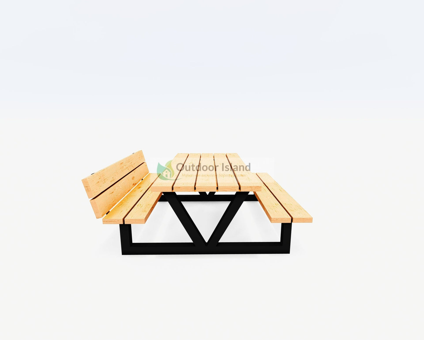 Picknicktafel | Outdoor Island | Buitentafel van Douglashout | Model V Outdoor Island