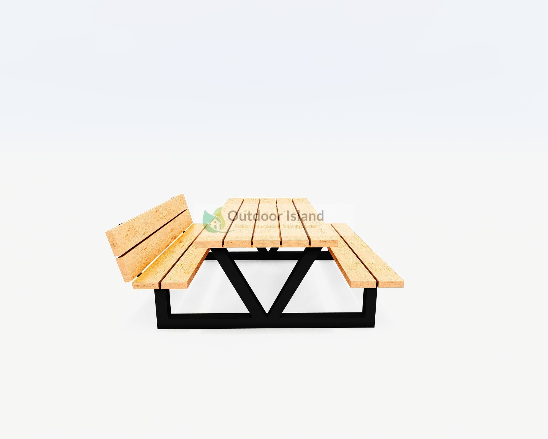 Picknicktafel | Outdoor Island | Buitentafel van Douglashout | Model V Outdoor Island
