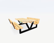 Picknicktafel | Outdoor Island | Buitentafel van Douglashout | Model V Outdoor Island