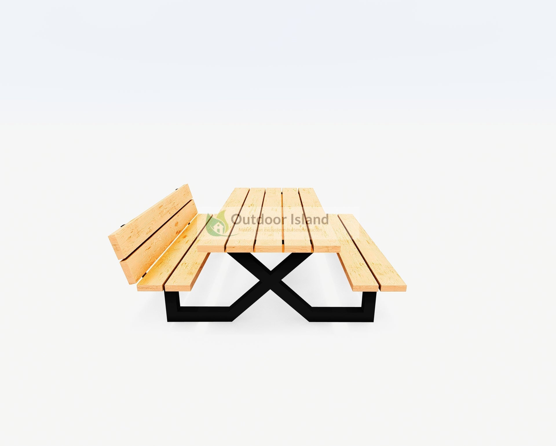 Picknicktafel | Outdoor Island | Buitentafel van Douglashout | Model X Outdoor Island