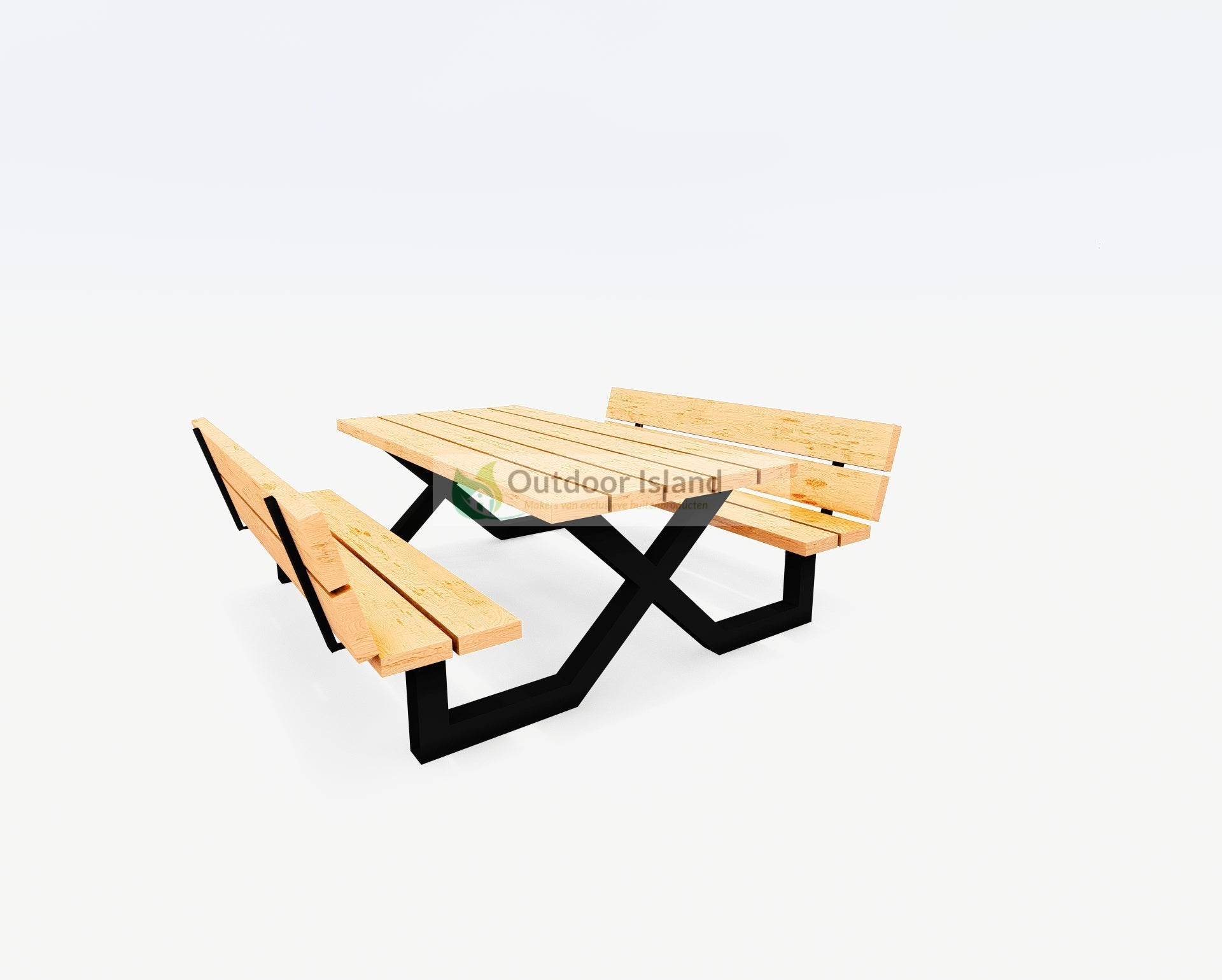 Picknicktafel | Outdoor Island | Buitentafel van Douglashout | Model X Outdoor Island