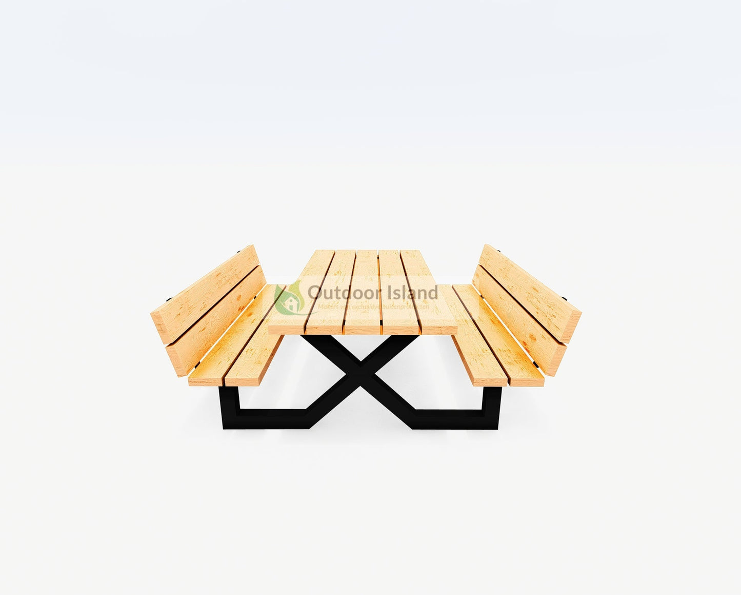 Picknicktafel | Outdoor Island | Buitentafel van Douglashout | Model X Outdoor Island